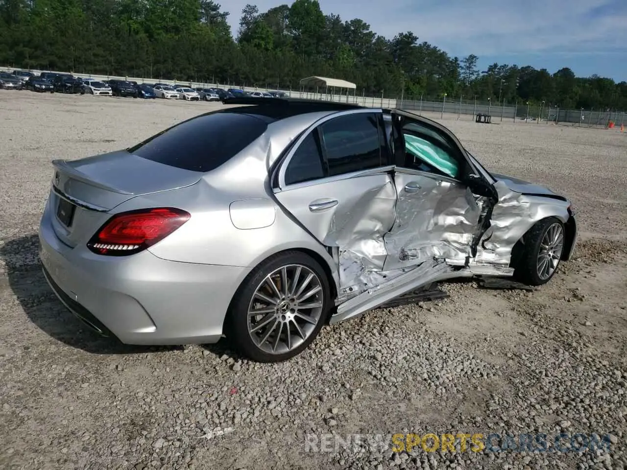 3 Photograph of a damaged car W1KWF8DB1MR604683 MERCEDES-BENZ C-CLASS 2021