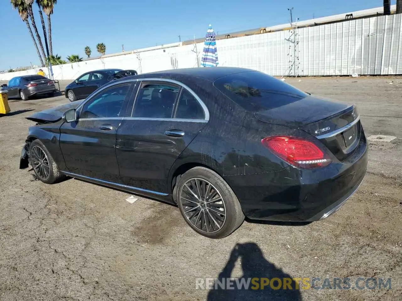 2 Photograph of a damaged car W1KWF8DB2MR618169 MERCEDES-BENZ C-CLASS 2021