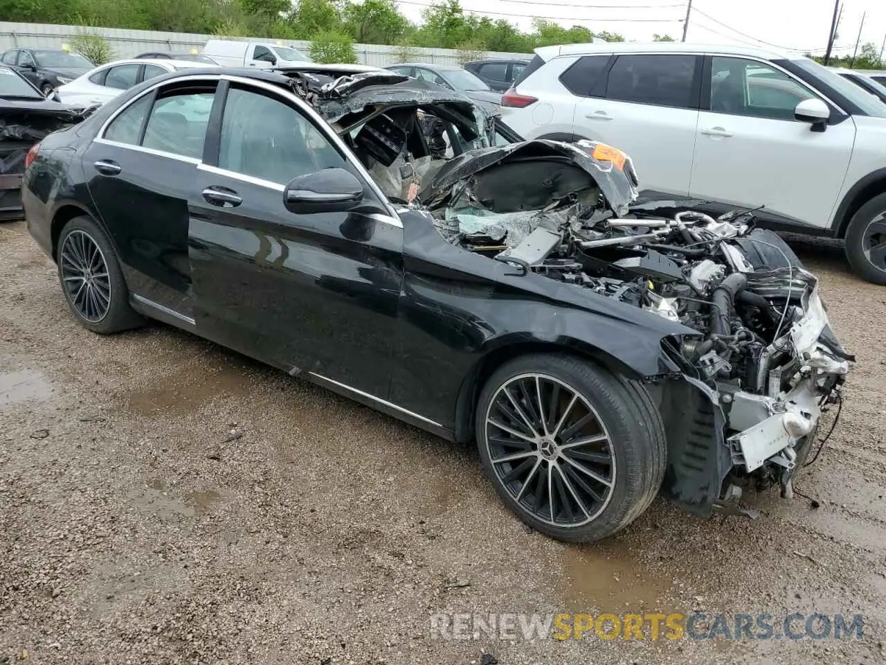 4 Photograph of a damaged car W1KWF8DB2MR621511 MERCEDES-BENZ C-CLASS 2021