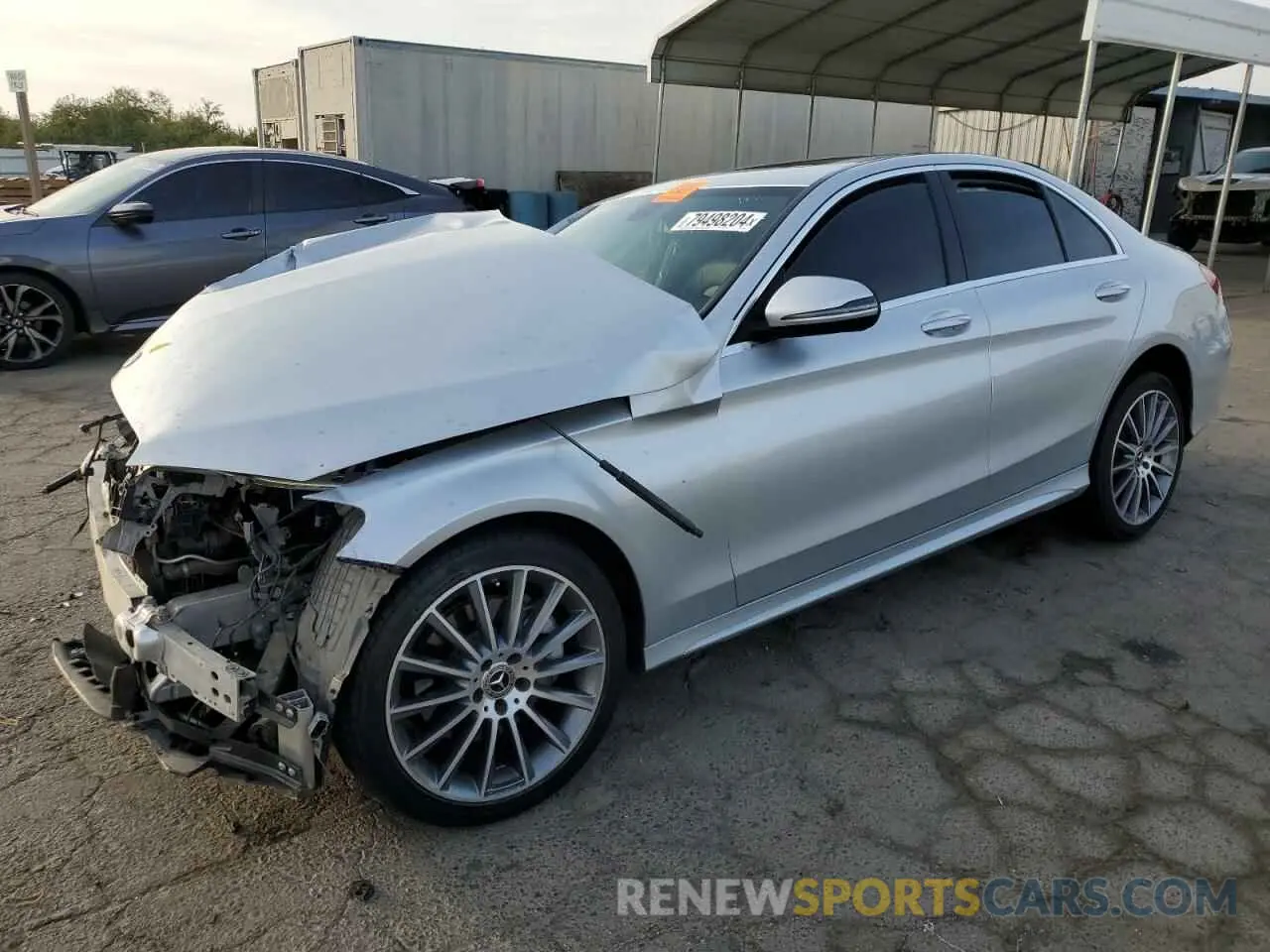 1 Photograph of a damaged car W1KWF8DB2MR642441 MERCEDES-BENZ C-CLASS 2021