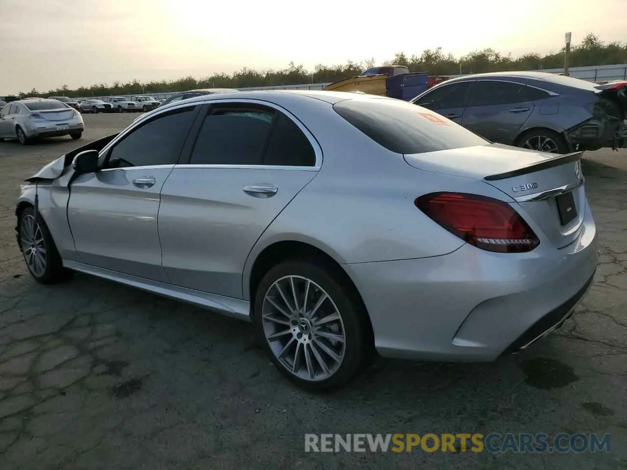 2 Photograph of a damaged car W1KWF8DB2MR642441 MERCEDES-BENZ C-CLASS 2021