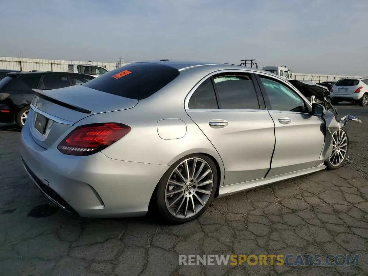 3 Photograph of a damaged car W1KWF8DB2MR642441 MERCEDES-BENZ C-CLASS 2021