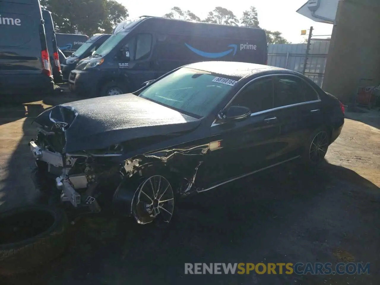 1 Photograph of a damaged car W1KWF8DB3MR623865 MERCEDES-BENZ C-CLASS 2021