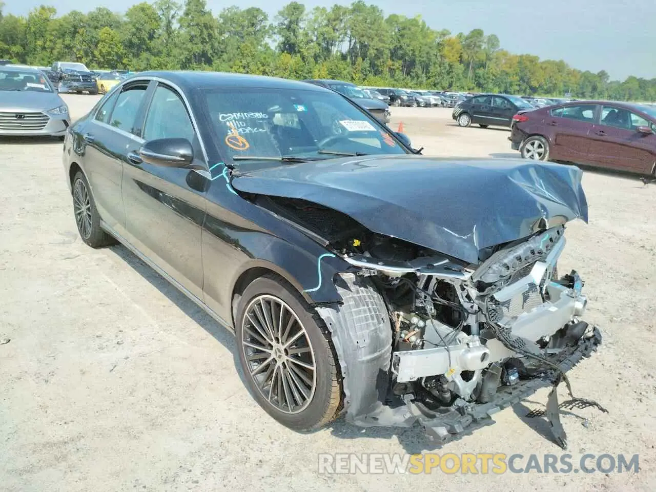 1 Photograph of a damaged car W1KWF8DB5MR638741 MERCEDES-BENZ C-CLASS 2021