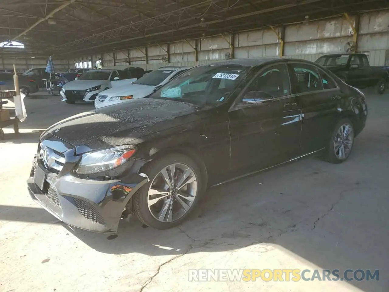 1 Photograph of a damaged car W1KWF8DB5MR641476 MERCEDES-BENZ C-CLASS 2021