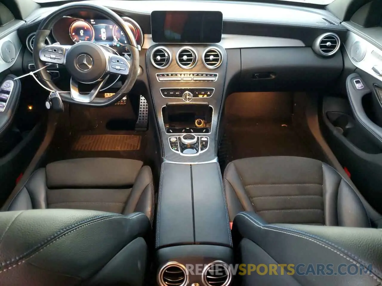 8 Фотография поврежденного автомобиля W1KWF8DB5MR648928 MERCEDES-BENZ C-CLASS 2021