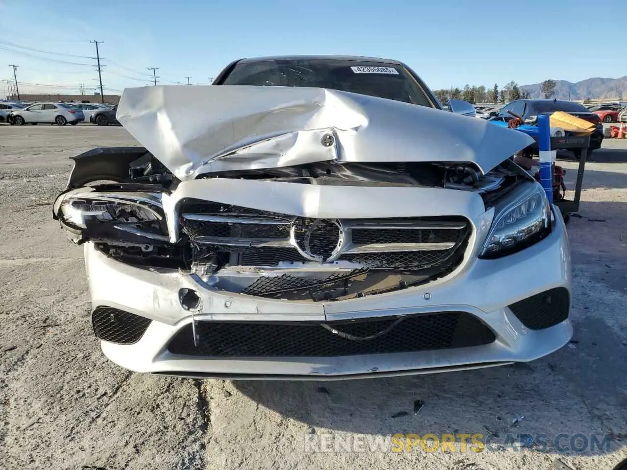 5 Фотография поврежденного автомобиля W1KWF8DB9MR605631 MERCEDES-BENZ C-CLASS 2021