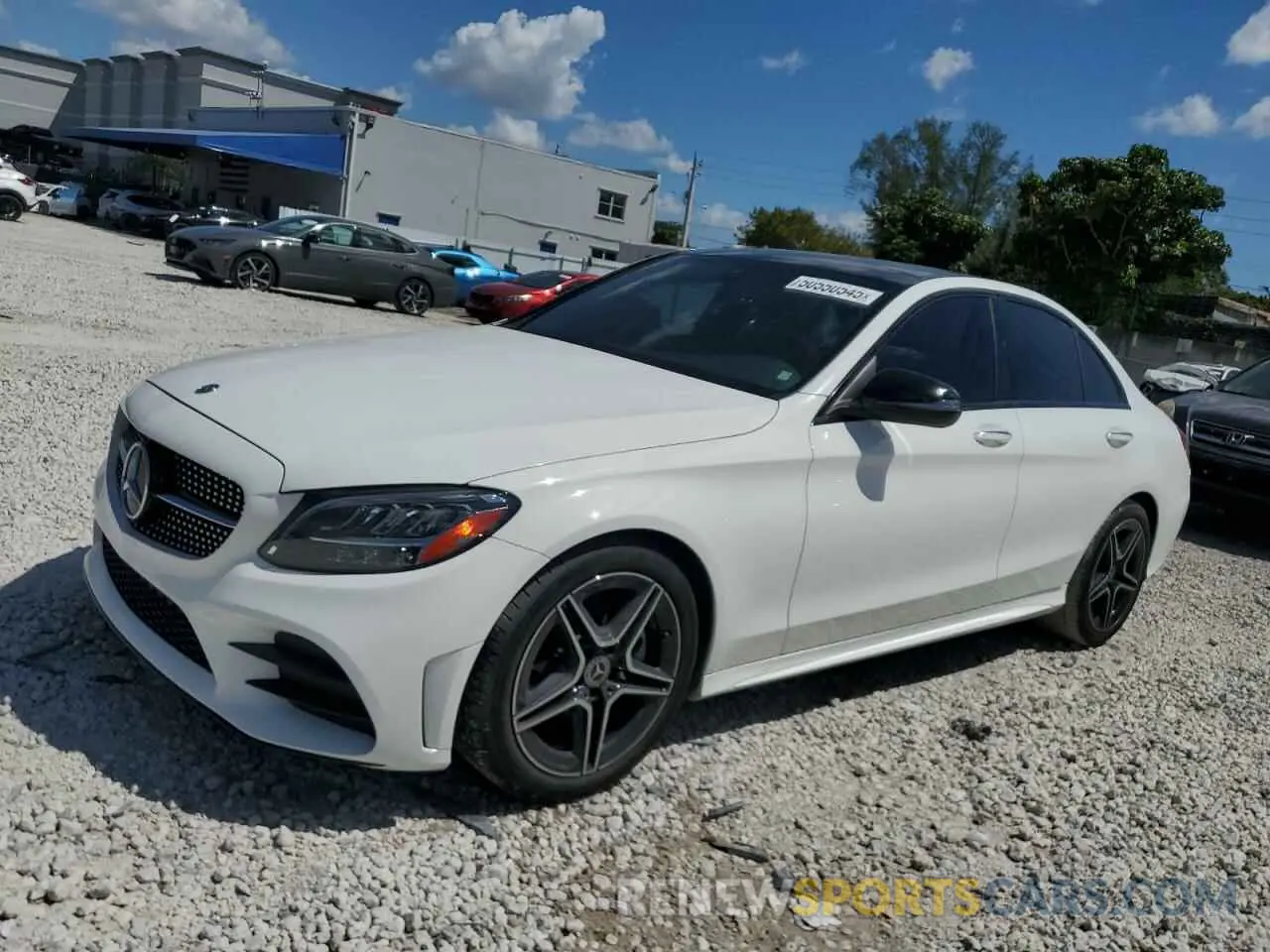 1 Фотография поврежденного автомобиля W1KWF8DBXMR610630 MERCEDES-BENZ C-CLASS 2021