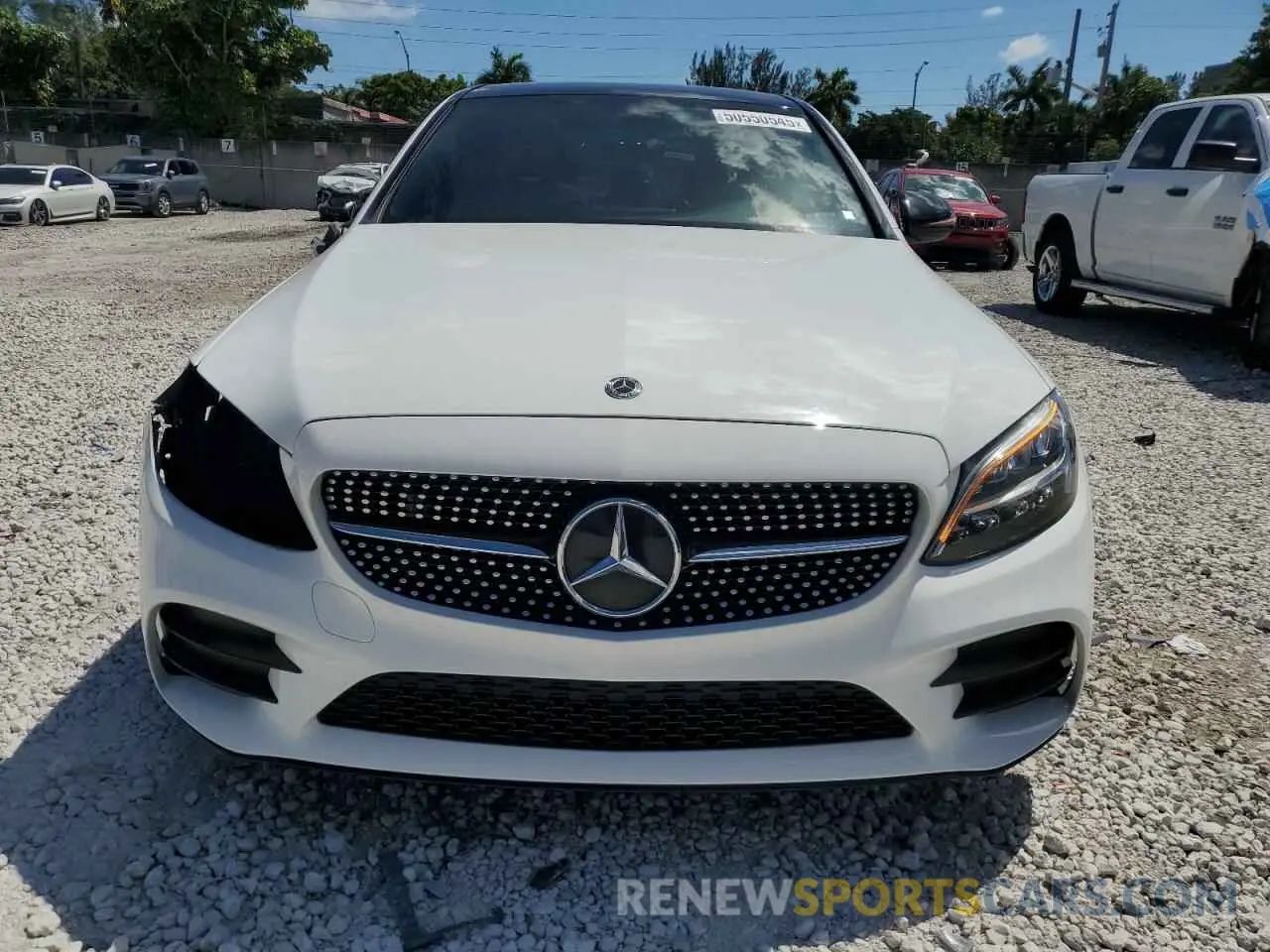 5 Фотография поврежденного автомобиля W1KWF8DBXMR610630 MERCEDES-BENZ C-CLASS 2021