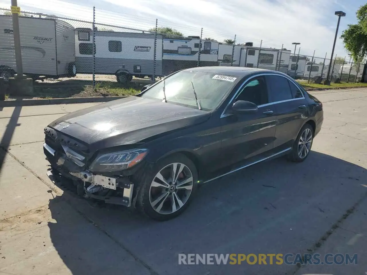 1 Photograph of a damaged car W1KWF8DBXMR629713 MERCEDES-BENZ C-CLASS 2021