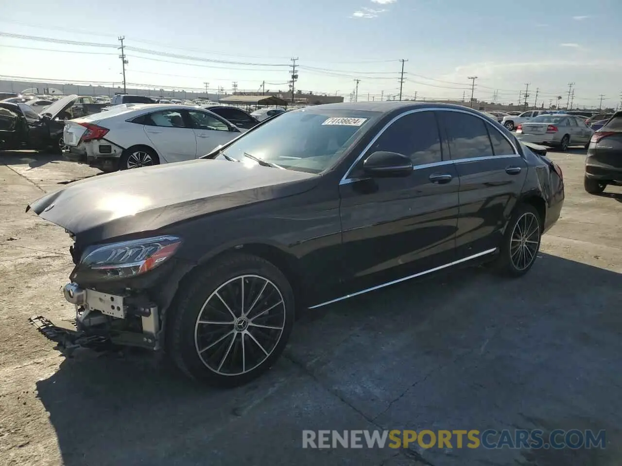 1 Photograph of a damaged car W1KWF8DBXMR646415 MERCEDES-BENZ C-CLASS 2021