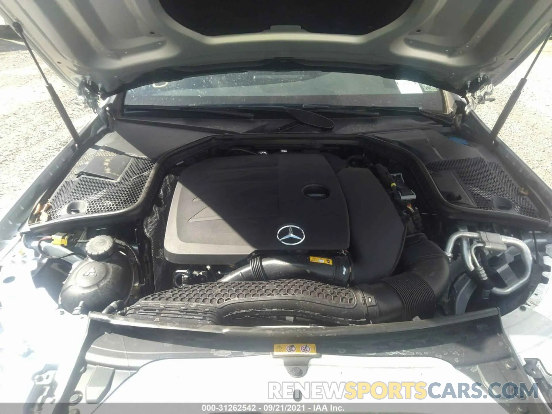 10 Photograph of a damaged car W1KWF8EB3MR646593 MERCEDES-BENZ C-CLASS 2021