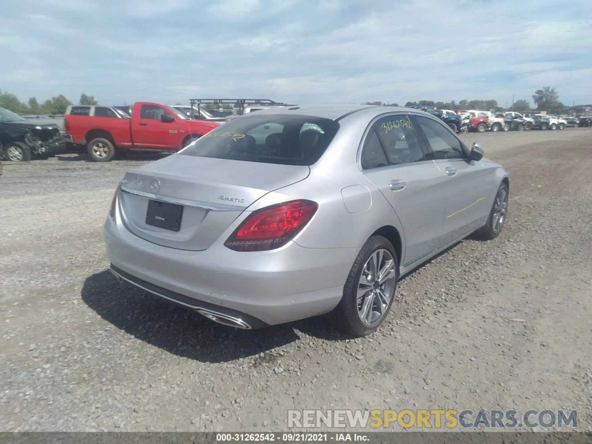 4 Photograph of a damaged car W1KWF8EB3MR646593 MERCEDES-BENZ C-CLASS 2021