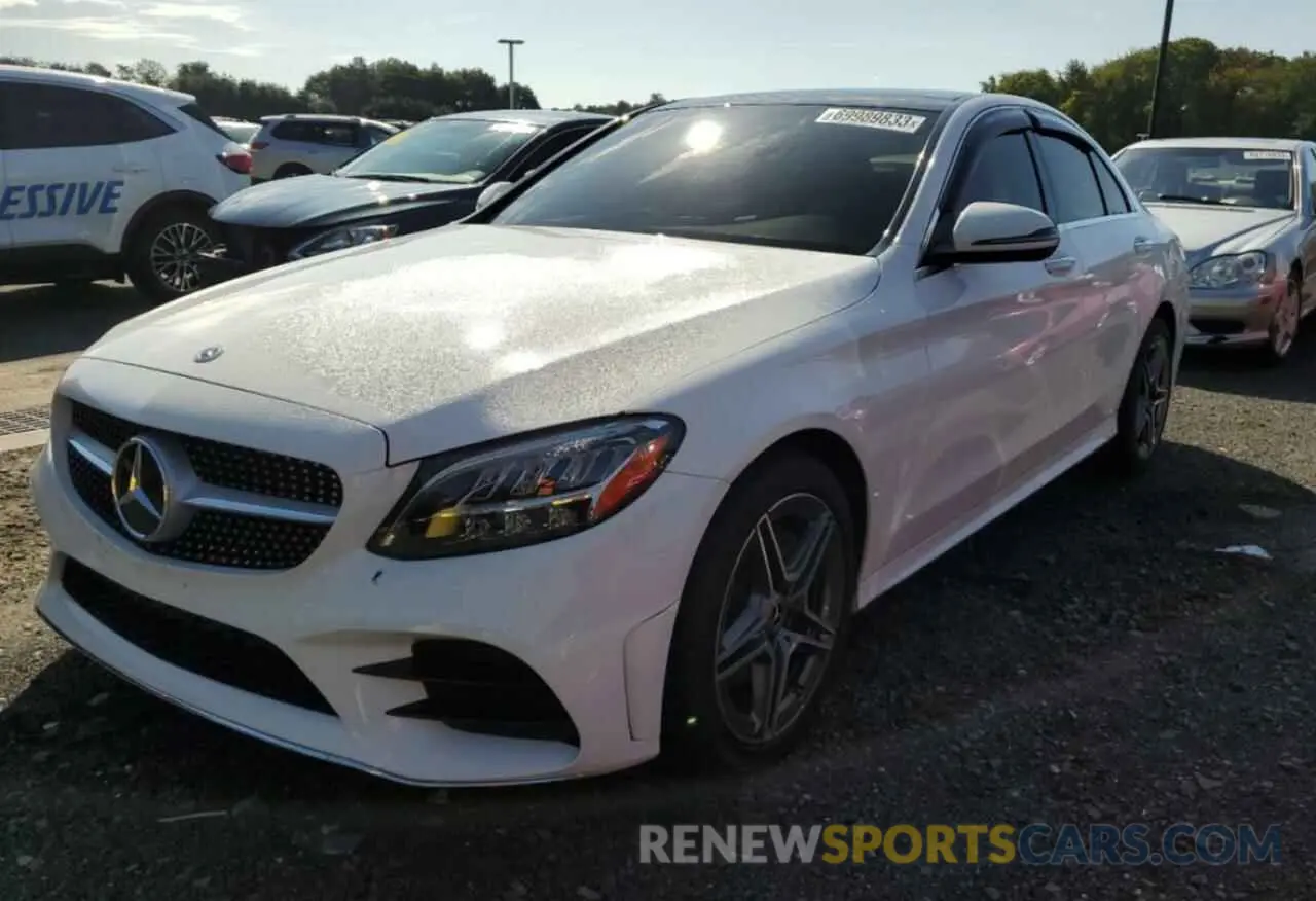 1 Photograph of a damaged car W1KWF8EB6MR645731 MERCEDES-BENZ C-CLASS 2021
