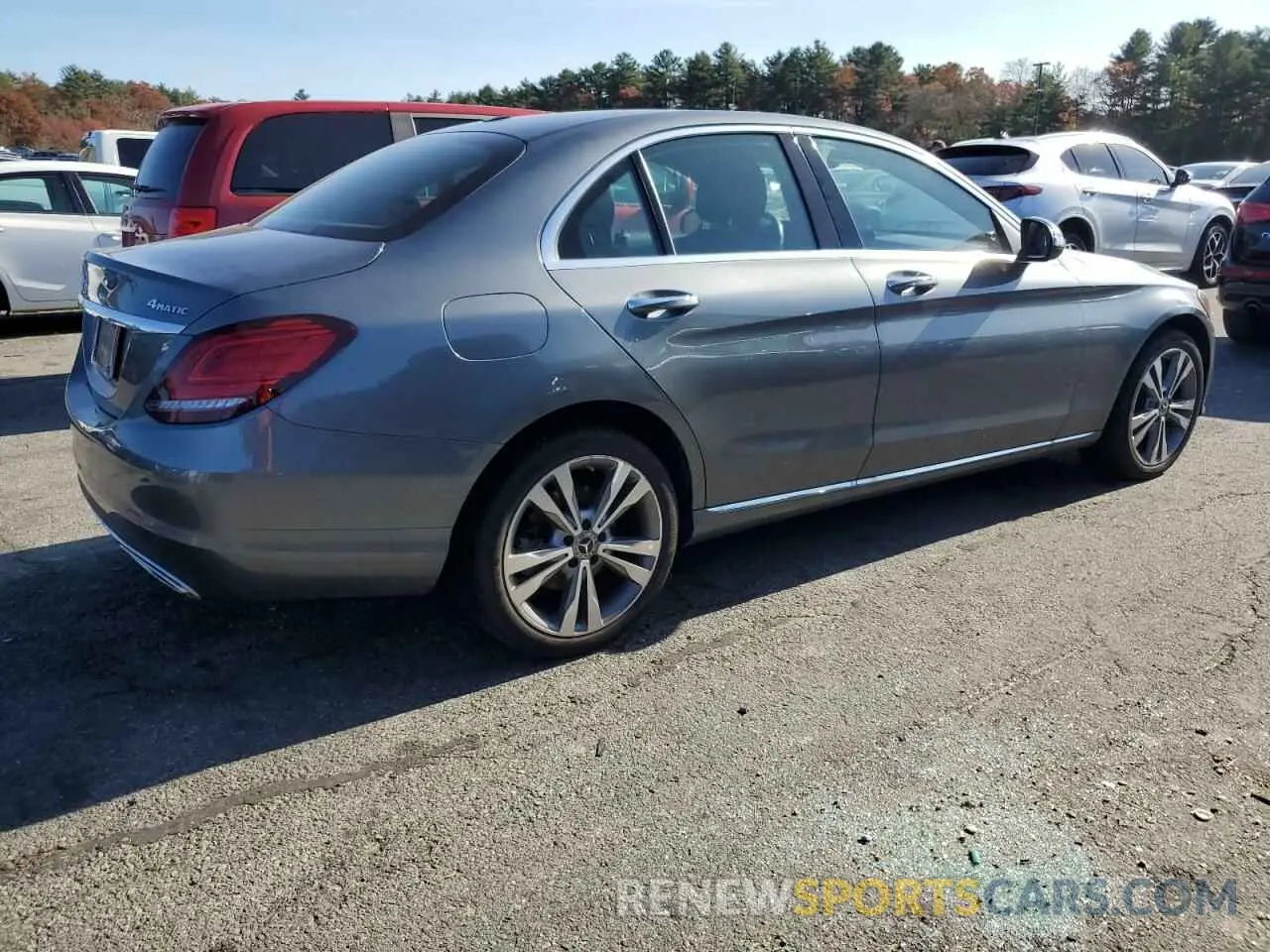 3 Photograph of a damaged car W1KWF8EB6MR653151 MERCEDES-BENZ C-CLASS 2021