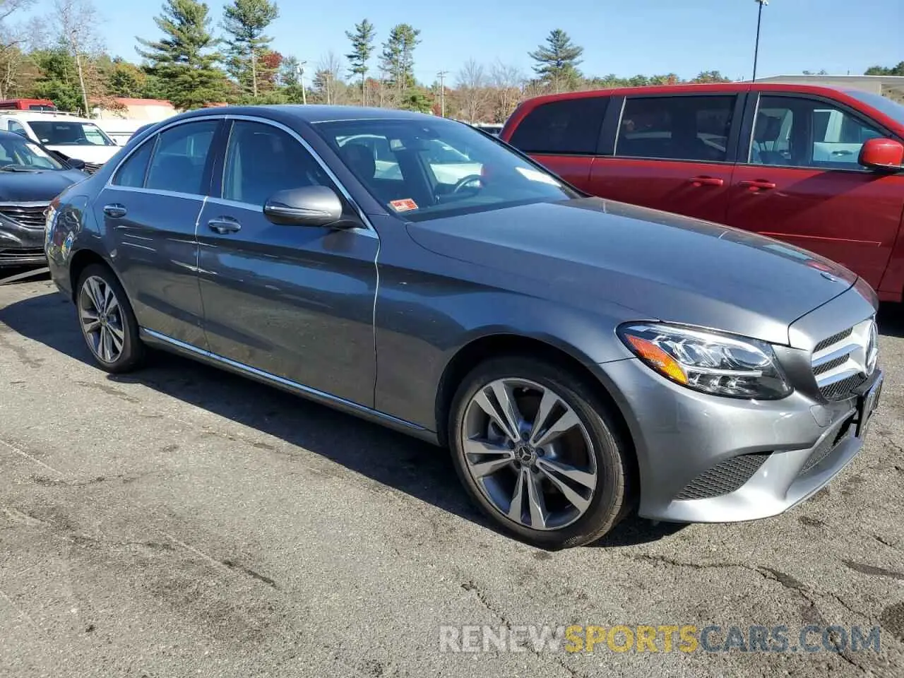 4 Photograph of a damaged car W1KWF8EB6MR653151 MERCEDES-BENZ C-CLASS 2021