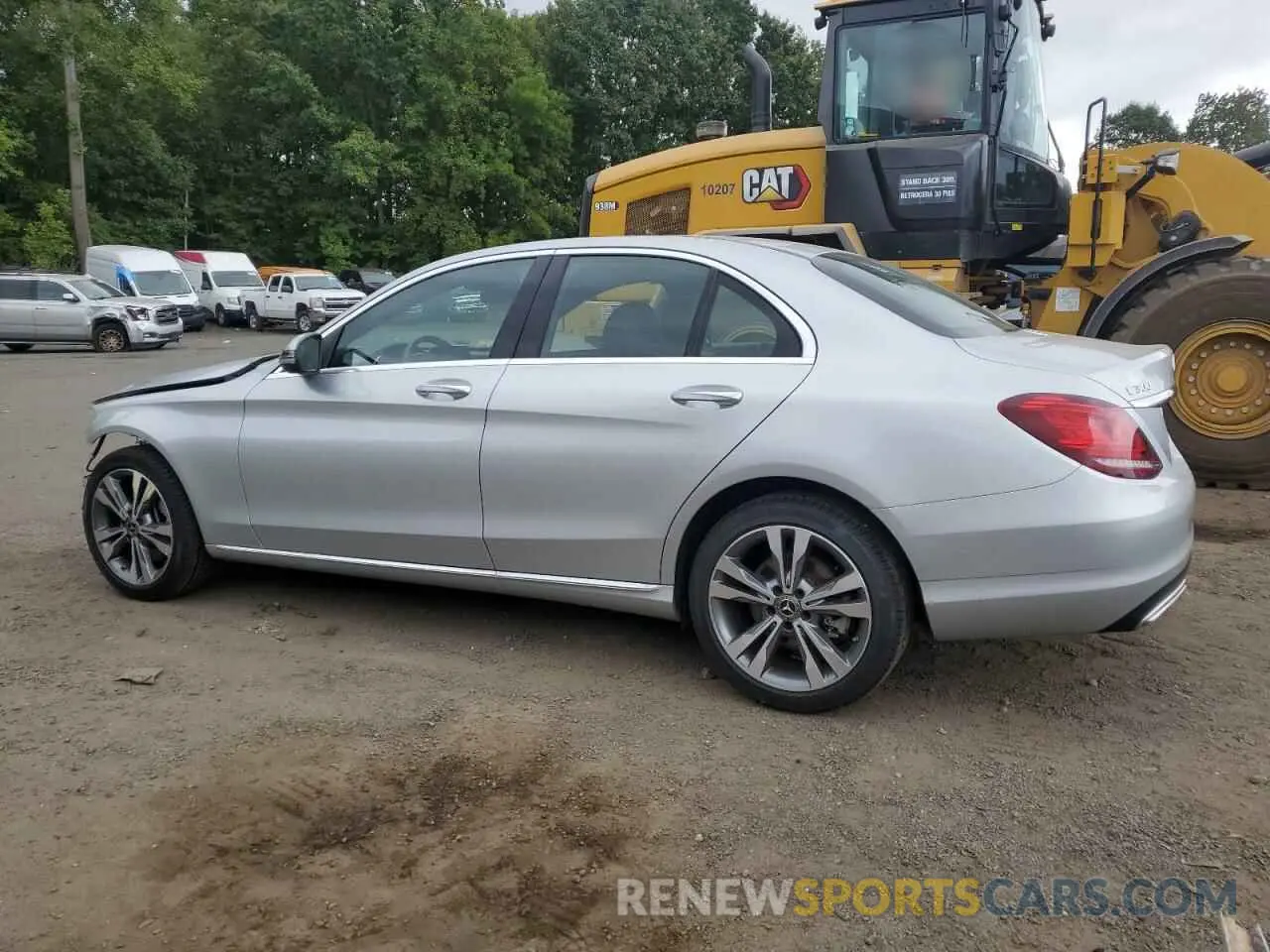 2 Photograph of a damaged car W1KWF8EB8MR626484 MERCEDES-BENZ C-CLASS 2021