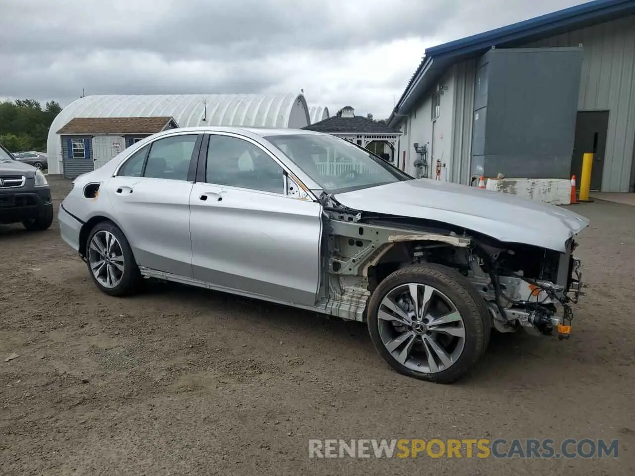 4 Photograph of a damaged car W1KWF8EB8MR626484 MERCEDES-BENZ C-CLASS 2021