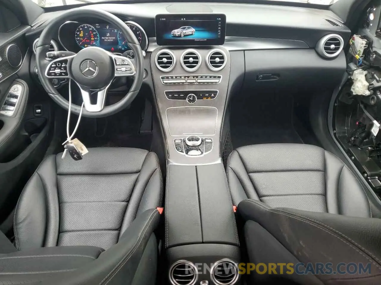 8 Photograph of a damaged car W1KWF8EB8MR626484 MERCEDES-BENZ C-CLASS 2021