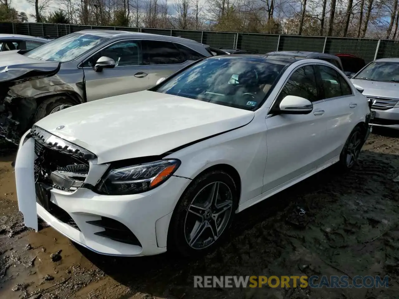 1 Photograph of a damaged car W1KWF8EBXMR647806 MERCEDES-BENZ C-CLASS 2021