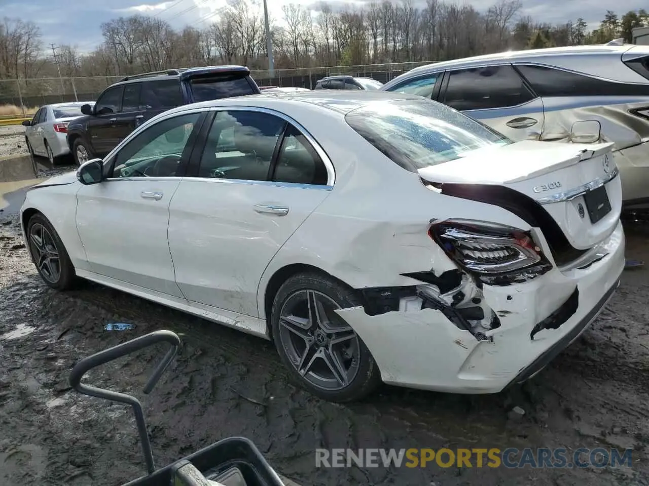 2 Photograph of a damaged car W1KWF8EBXMR647806 MERCEDES-BENZ C-CLASS 2021