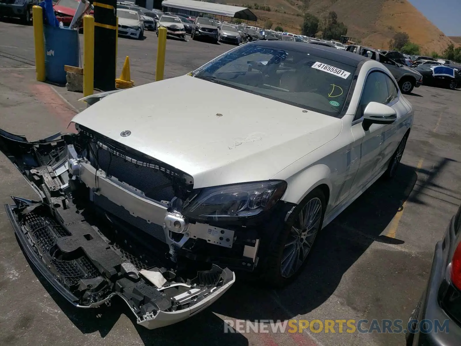 2 Photograph of a damaged car W1KWJ8DB1MG049549 MERCEDES-BENZ C CLASS 2021