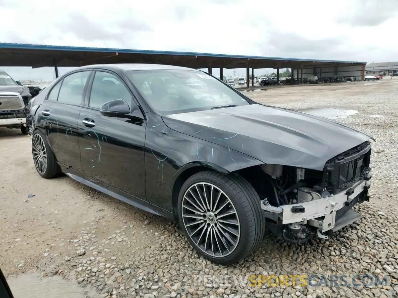4 Фотография поврежденного автомобиля W1KAF4GB0NR062623 MERCEDES-BENZ C-CLASS 2022