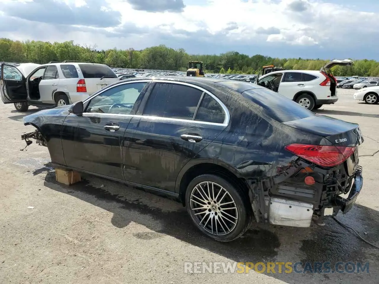 2 Photograph of a damaged car W1KAF4GB2NR050618 MERCEDES-BENZ C-CLASS 2022