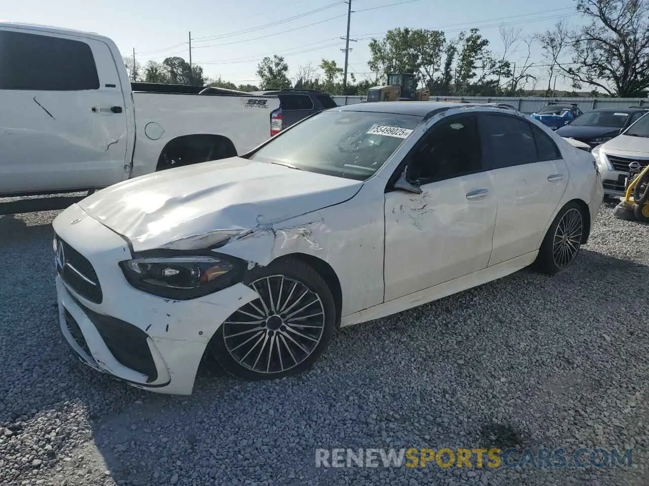 1 Photograph of a damaged car W1KAF4GB2NR052840 MERCEDES-BENZ C-CLASS 2022