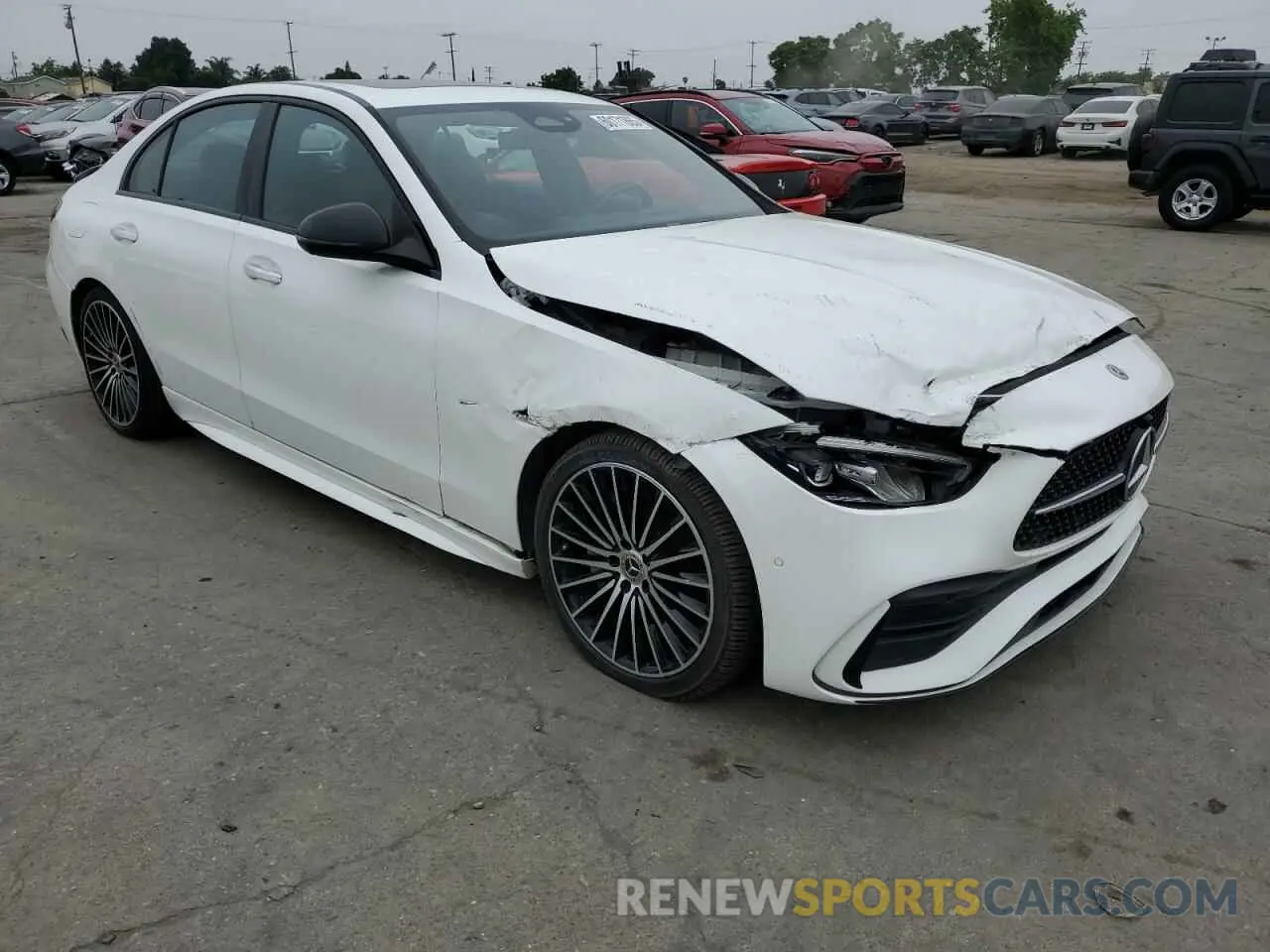 4 Photograph of a damaged car W1KAF4GB5NR016687 MERCEDES-BENZ C-CLASS 2022