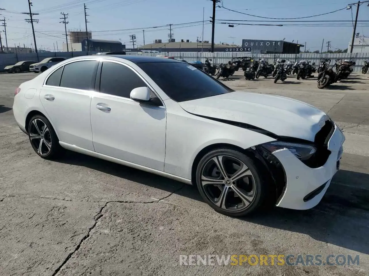 4 Photograph of a damaged car W1KAF4GB5NR063573 MERCEDES-BENZ C-CLASS 2022