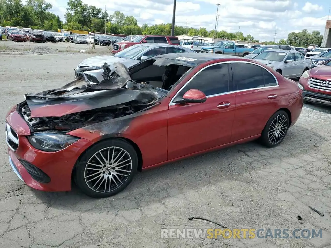 1 Фотография поврежденного автомобиля W1KAF4HB0NR034710 MERCEDES-BENZ C-CLASS 2022