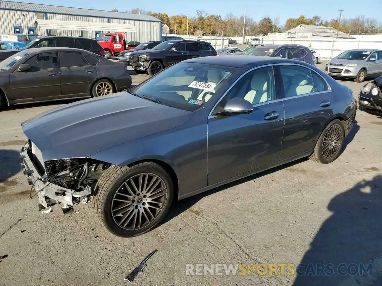 1 Photograph of a damaged car W1KAF4HB6NR009780 MERCEDES-BENZ C-CLASS 2022