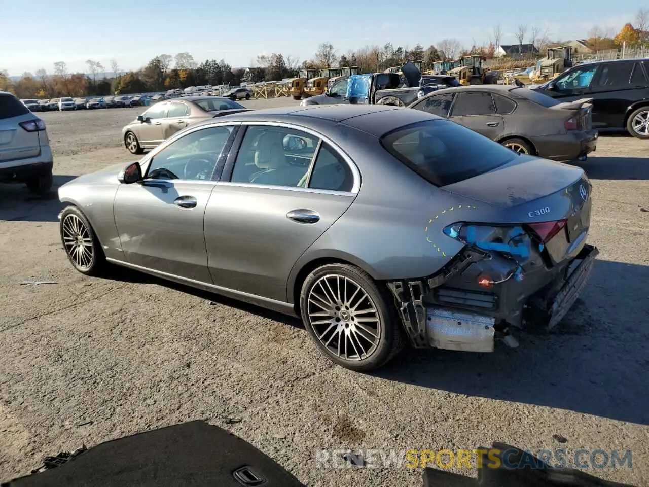 2 Photograph of a damaged car W1KAF4HB6NR009780 MERCEDES-BENZ C-CLASS 2022