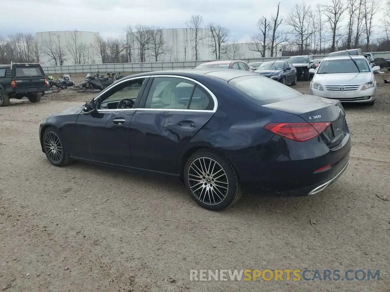 2 Фотография поврежденного автомобиля W1KAF4HB7NR061578 MERCEDES-BENZ C-CLASS 2022
