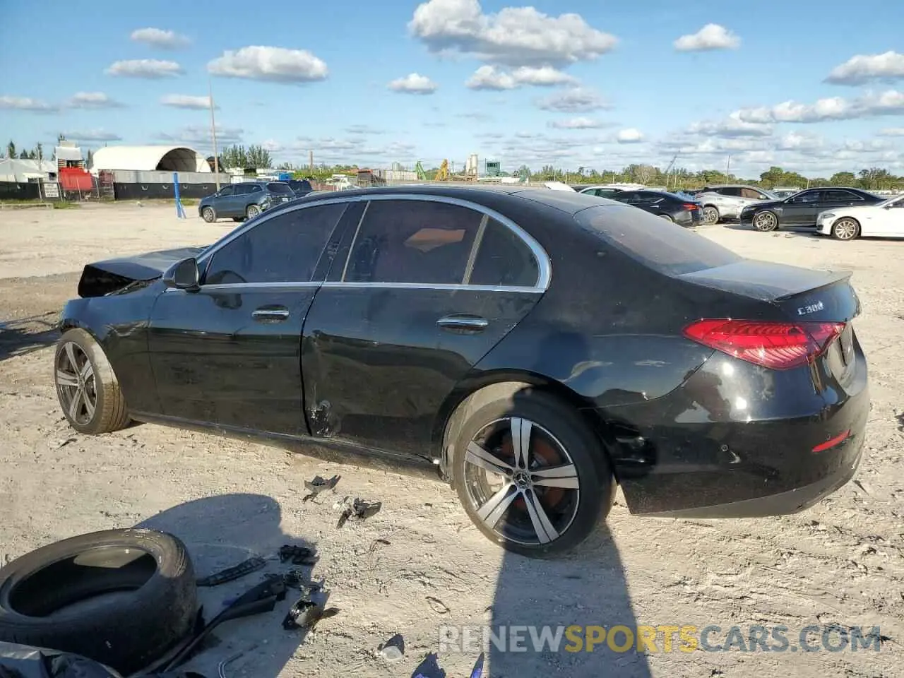 2 Photograph of a damaged car W1KAF4GB1PR148266 MERCEDES-BENZ C-CLASS 2023