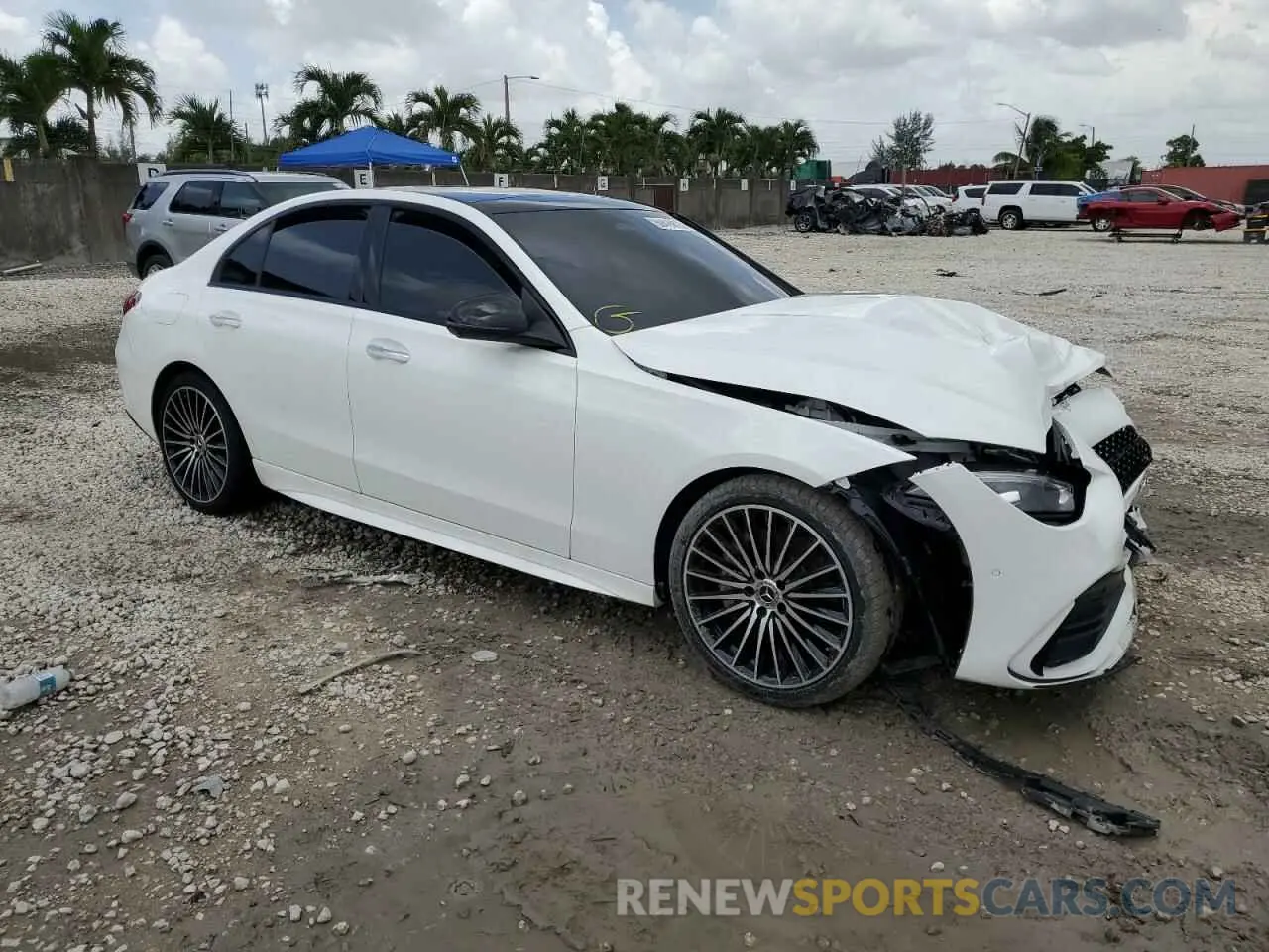 4 Photograph of a damaged car W1KAF4GB4PR130960 MERCEDES-BENZ C-CLASS 2023