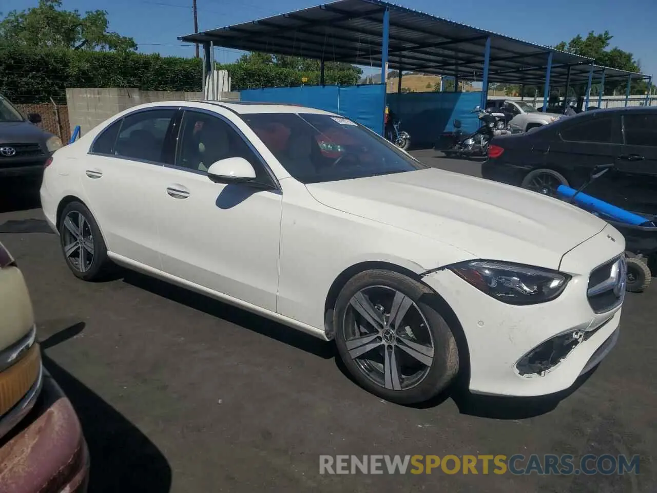 4 Photograph of a damaged car W1KAF4HB2PR136660 MERCEDES-BENZ C-CLASS 2023
