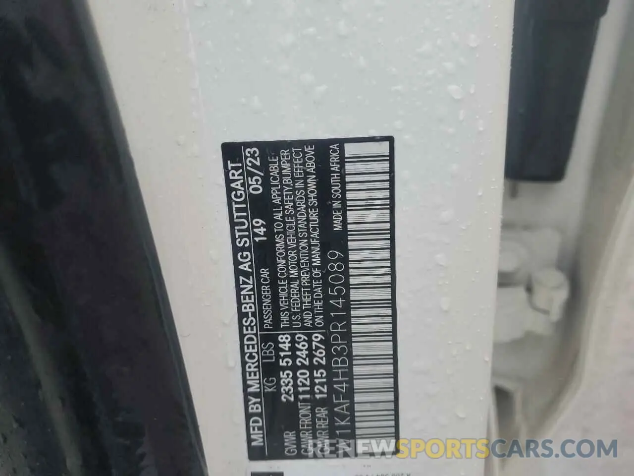 13 Фотография поврежденного автомобиля W1KAF4HB3PR145089 MERCEDES-BENZ C-CLASS 2023