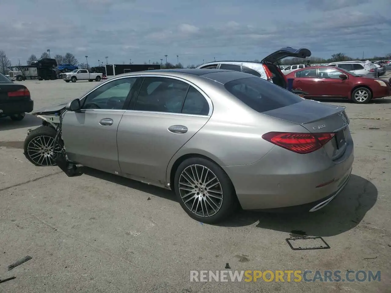 2 Фотография поврежденного автомобиля W1KAF4HB5PR097613 MERCEDES-BENZ C-CLASS 2023