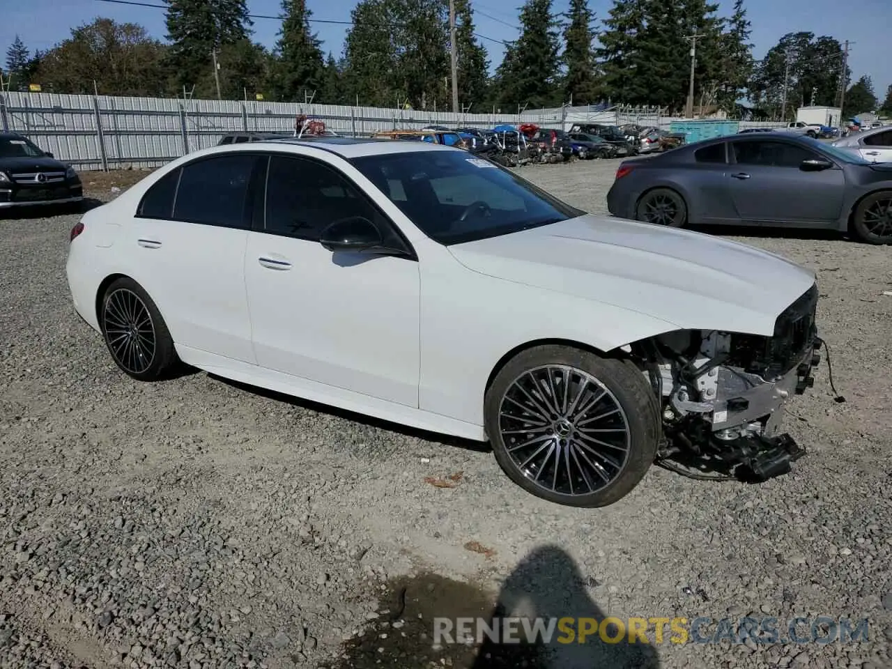 4 Photograph of a damaged car W1KAF4HB6PR129971 MERCEDES-BENZ C-CLASS 2023