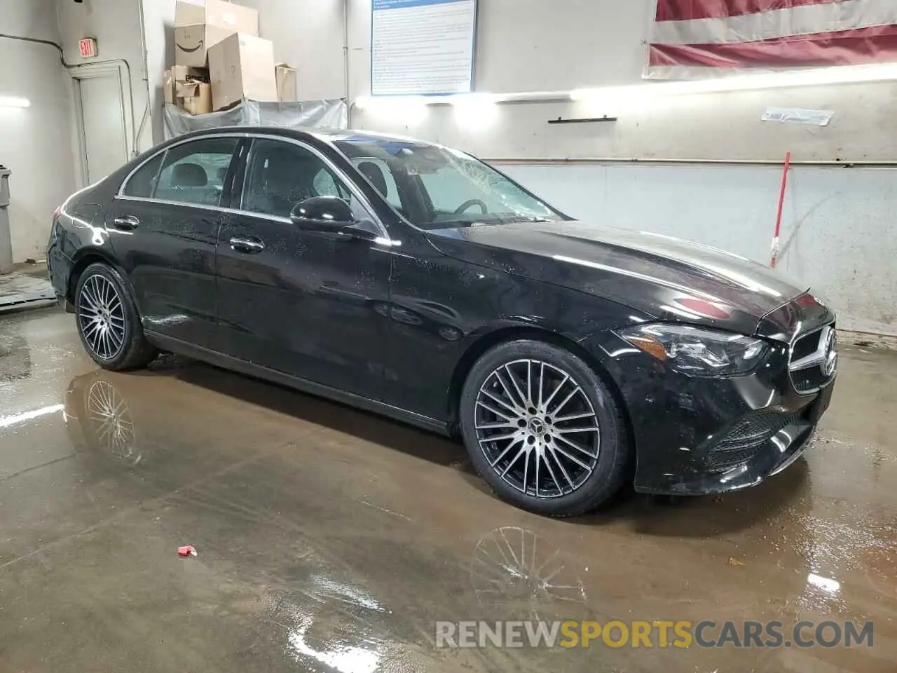 4 Photograph of a damaged car W1KAF4HB3SR242642 MERCEDES-BENZ C-CLASS 2025