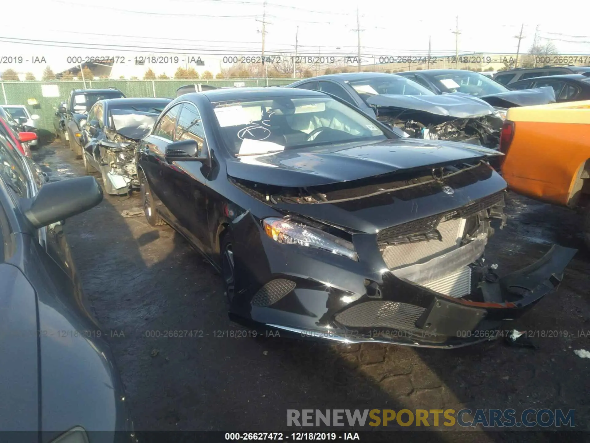 1 Photograph of a damaged car WDDSJ4EB0KN745446 MERCEDES-BENZ CLA 2019