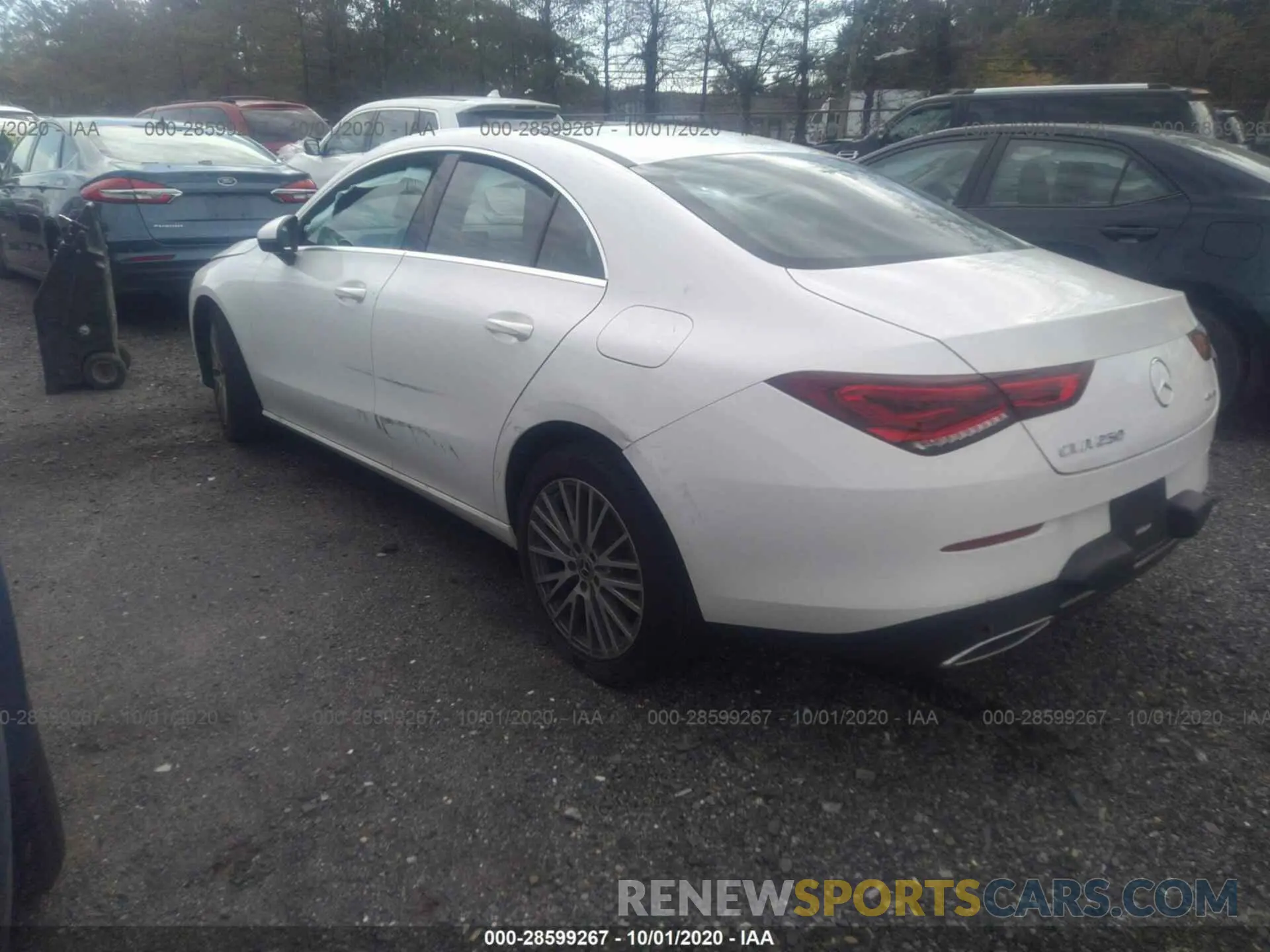 3 Photograph of a damaged car W1K5J4HB0LN087427 MERCEDES-BENZ CLA 2020
