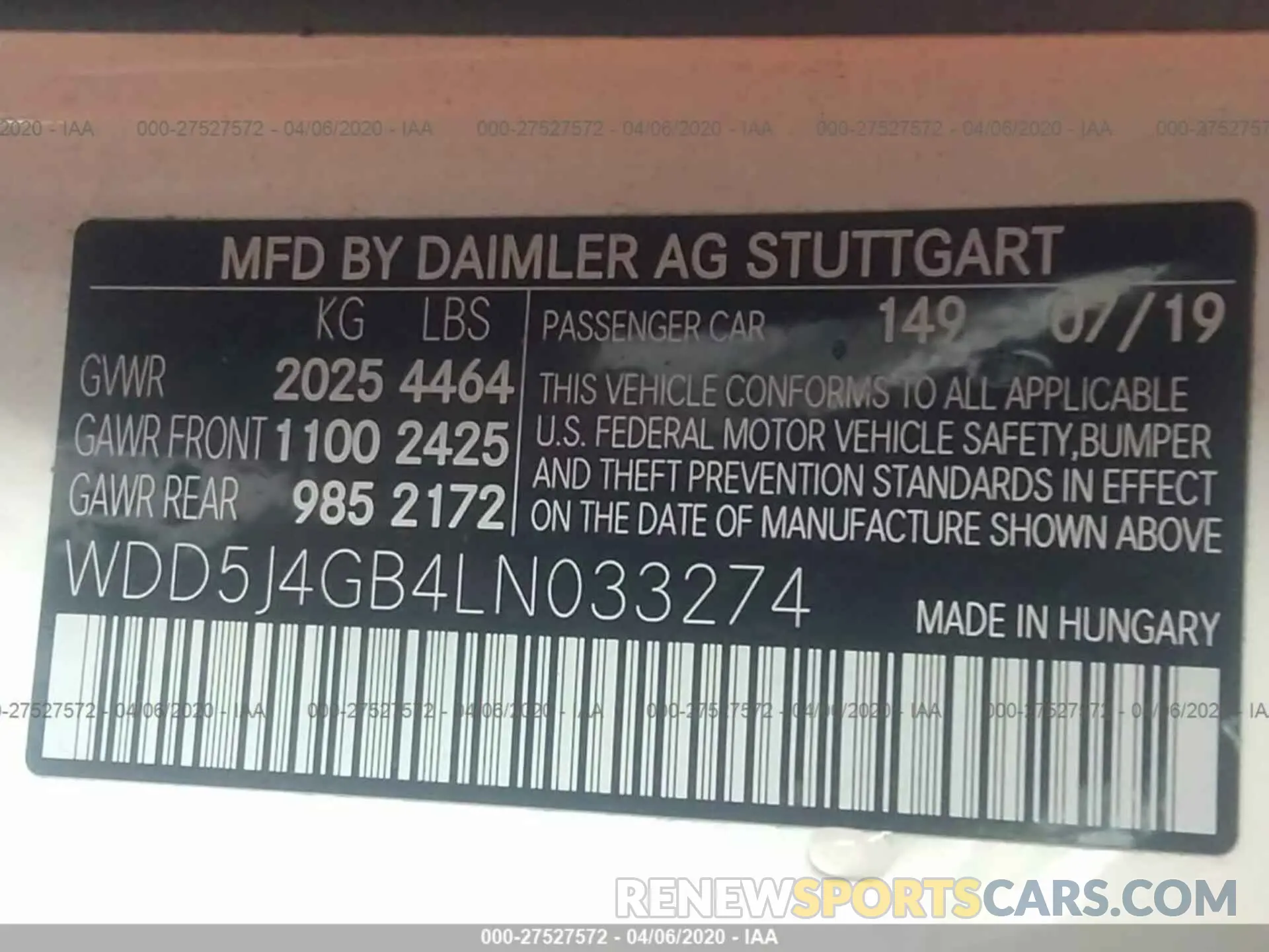 9 Photograph of a damaged car WDD5J4GB4LN033274 MERCEDES-BENZ CLA 2020