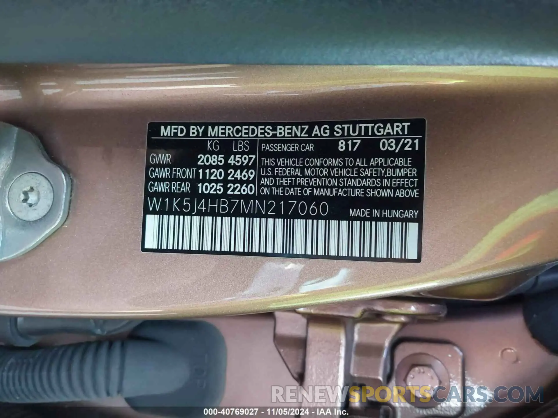 9 Photograph of a damaged car W1K5J4HB7MN217060 MERCEDES-BENZ CLA 2021