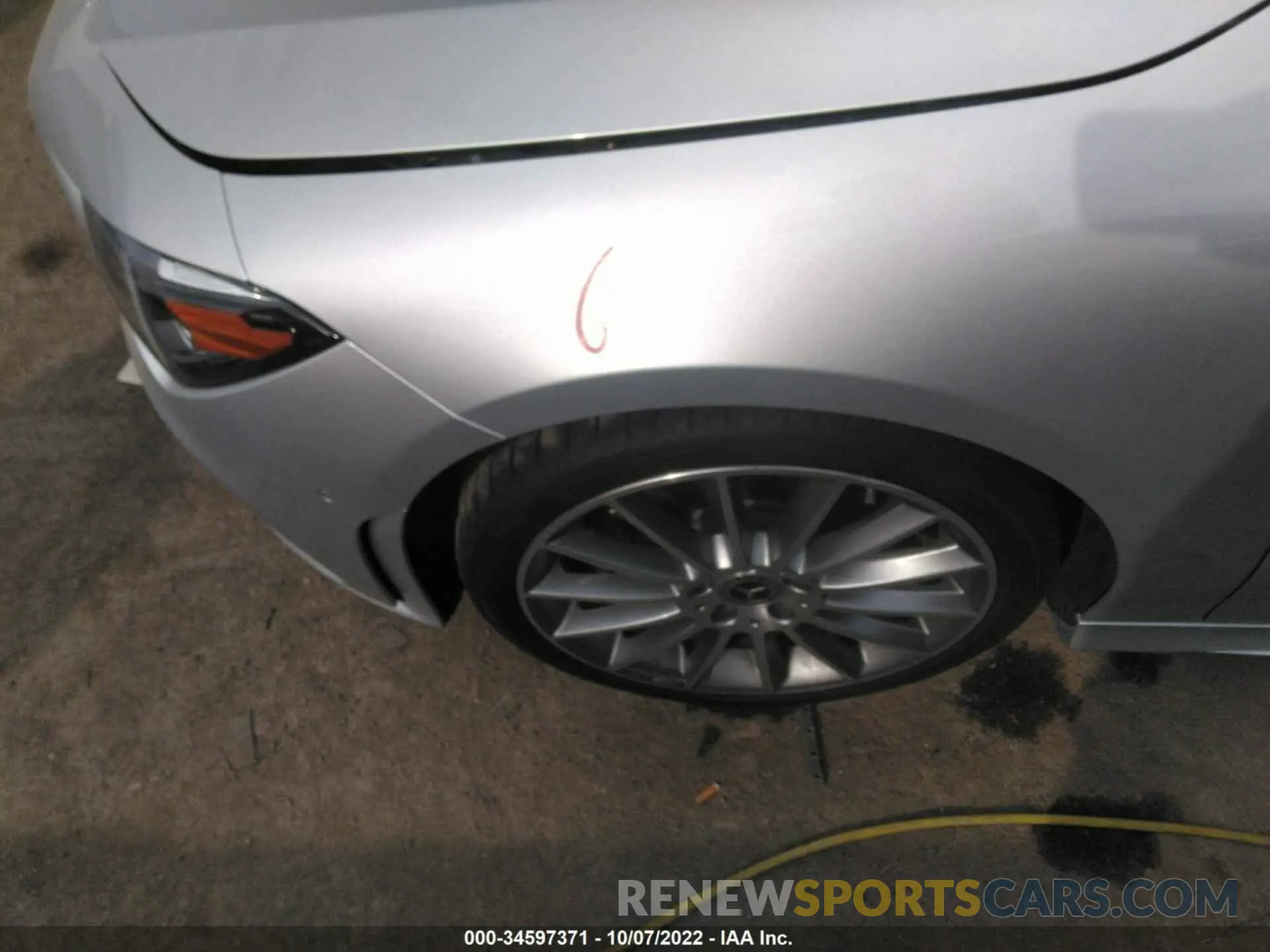 12 Photograph of a damaged car W1K5J4GB7NN295518 MERCEDES-BENZ CLA 2022