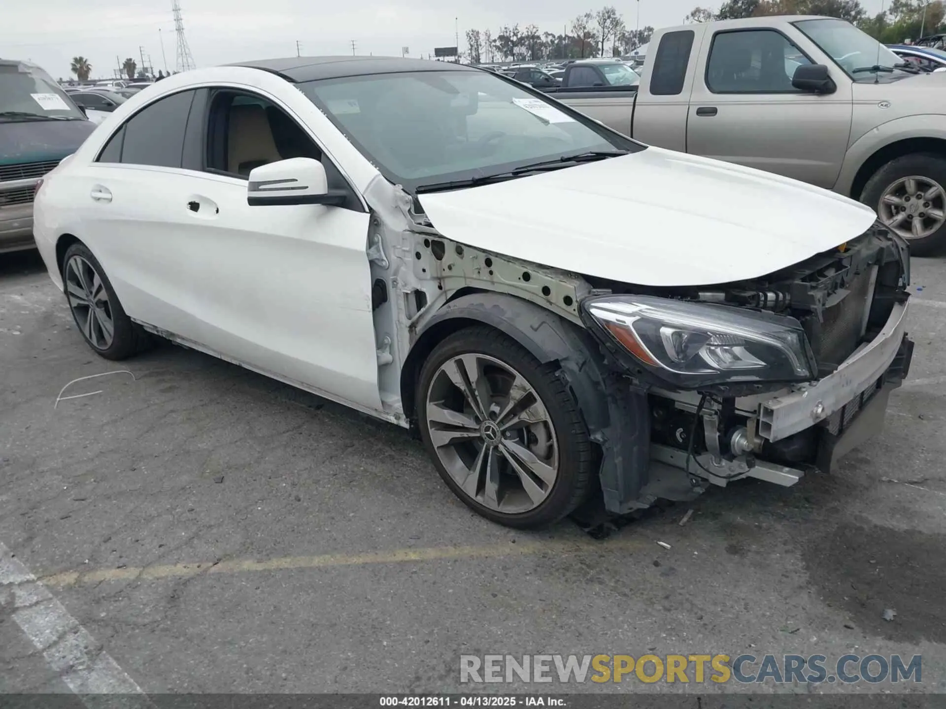 1 Photograph of a damaged car WDDSJ4EB5KN741618 MERCEDES-BENZ CLA 250 2019