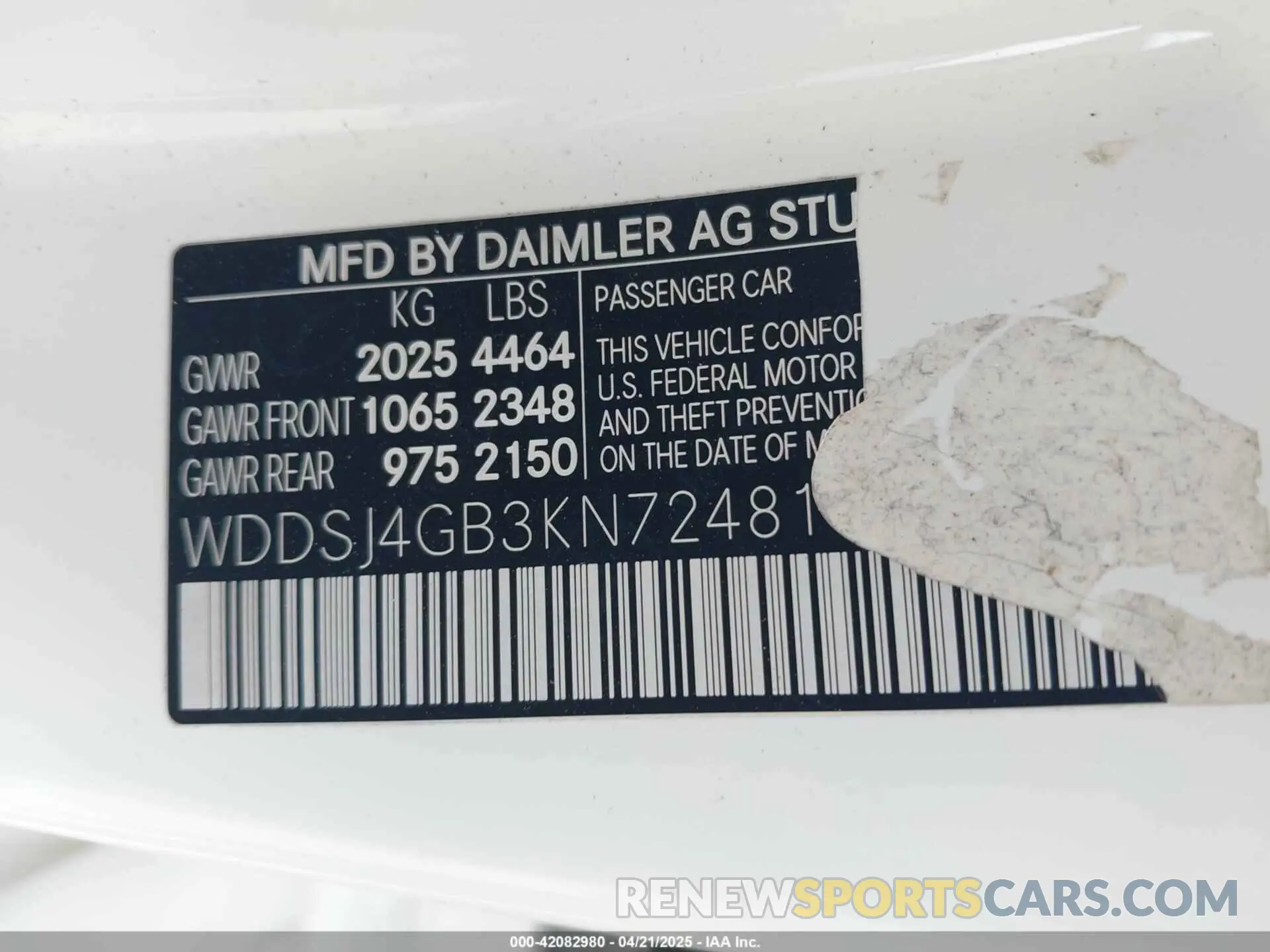 9 Photograph of a damaged car WDDSJ4GB3KN724815 MERCEDES-BENZ CLA 250 2019