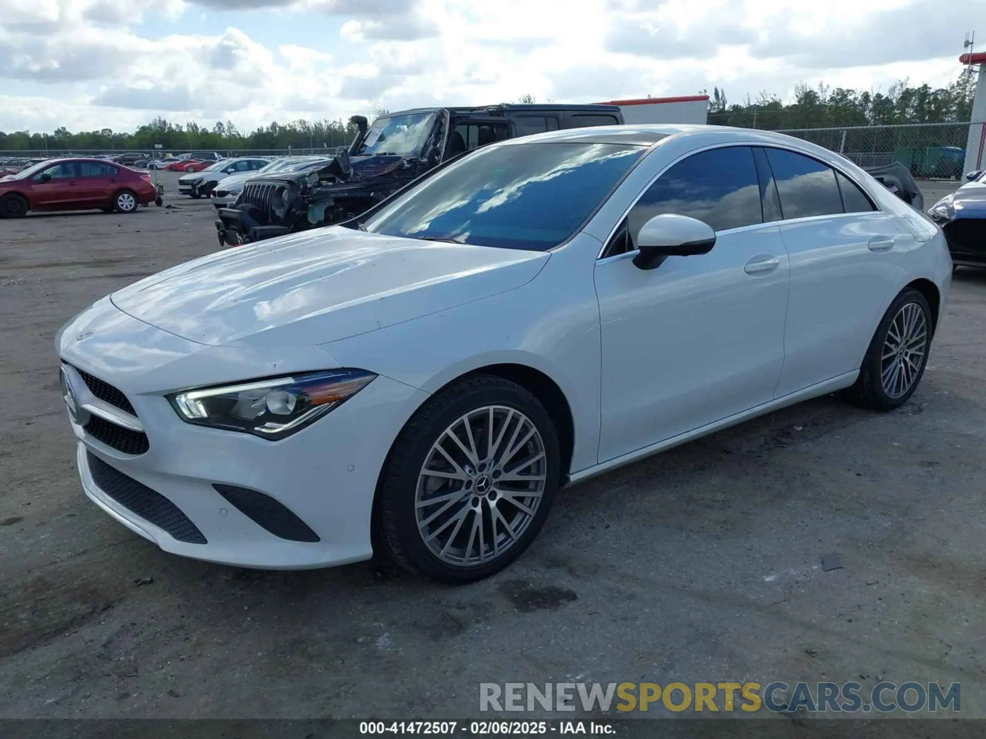 2 Photograph of a damaged car W1K5J4GB4LN095970 MERCEDES-BENZ CLA 250 2020